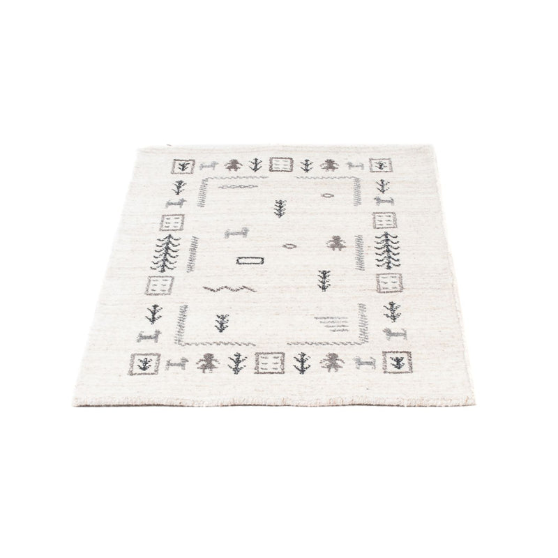 Tapis Gabbeh - Indus - 90 x 60 cm - beige