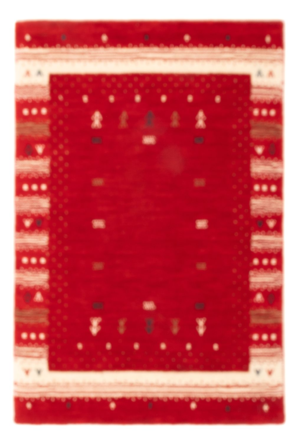 Tapis Gabbeh - Loribaft Softy - 90 x 60 cm - rouge