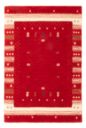 Tapis Gabbeh - Loribaft Softy - 90 x 60 cm - rouge