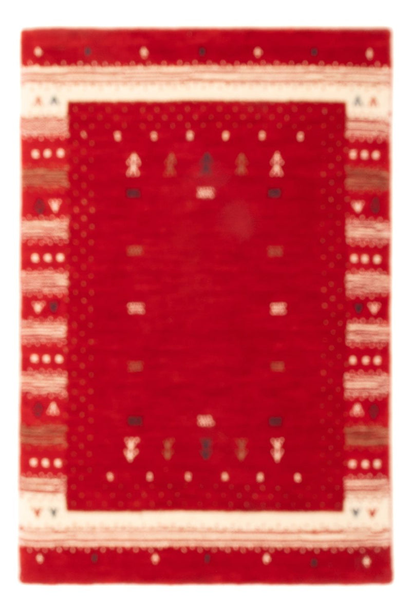 Tapis Gabbeh - Loribaft Softy - 90 x 60 cm - rouge
