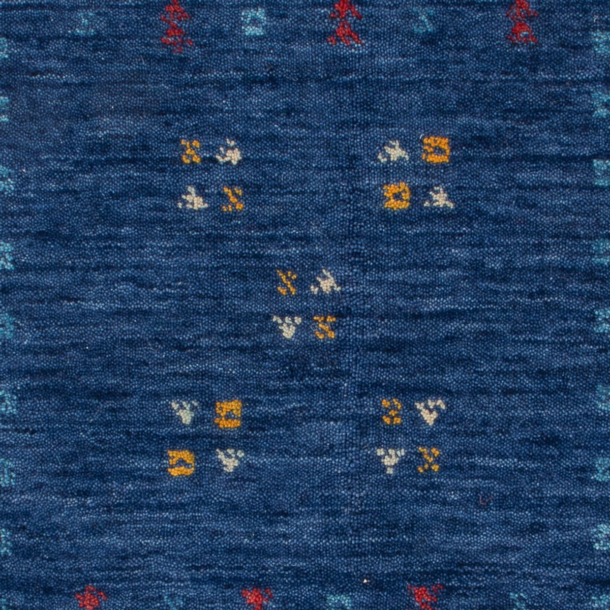 Tapis en laine - 90 x 60 cm - bleu foncé