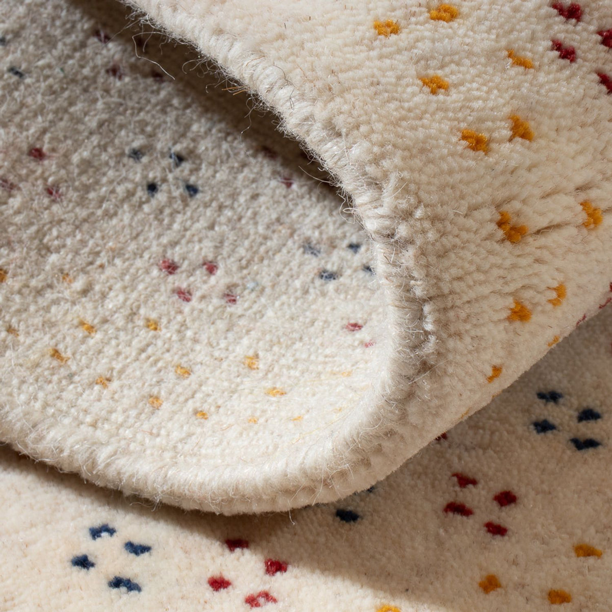 Tapis Gabbeh - Loribaft Softy - 90 x 60 cm - beige