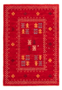 Tapis Gabbeh - Loribaft Softy - 90 x 60 cm - rouge