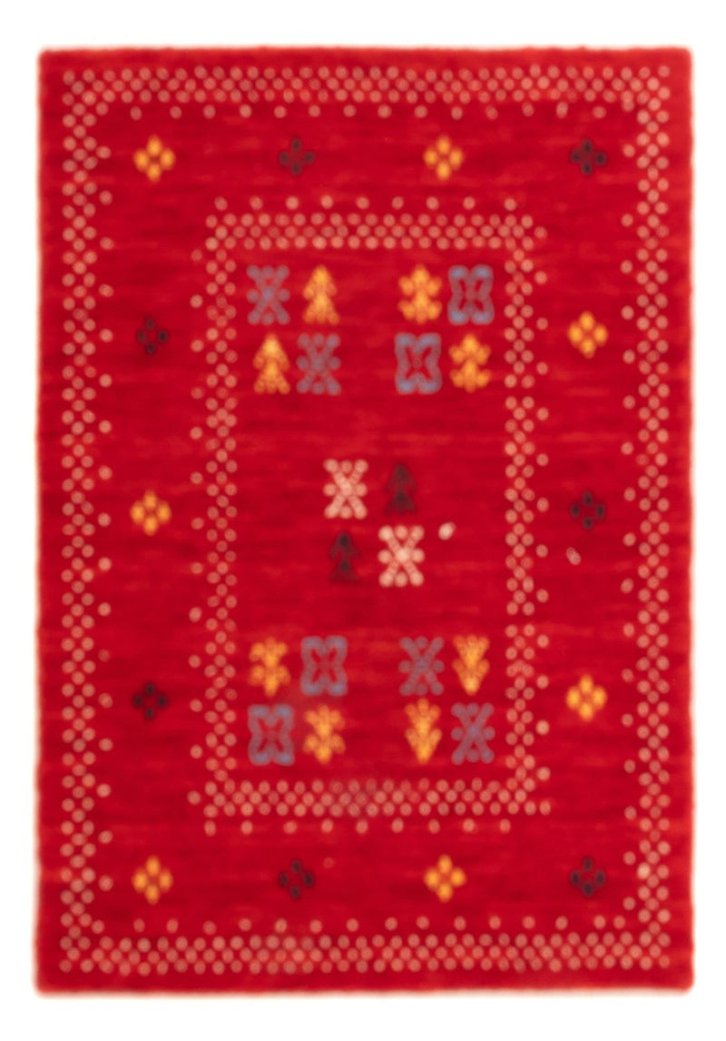 Tapis Gabbeh - Loribaft Softy - 90 x 60 cm - rouge