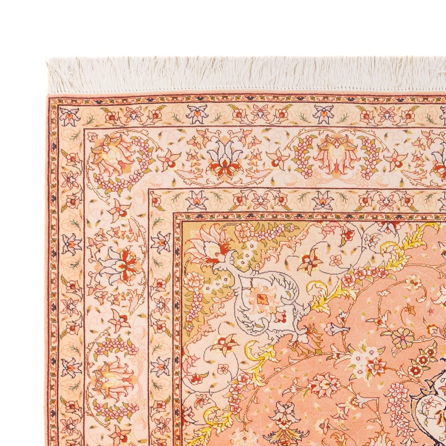 Tapis persan - Tabriz - Royal - 200 x 150 cm - saumon