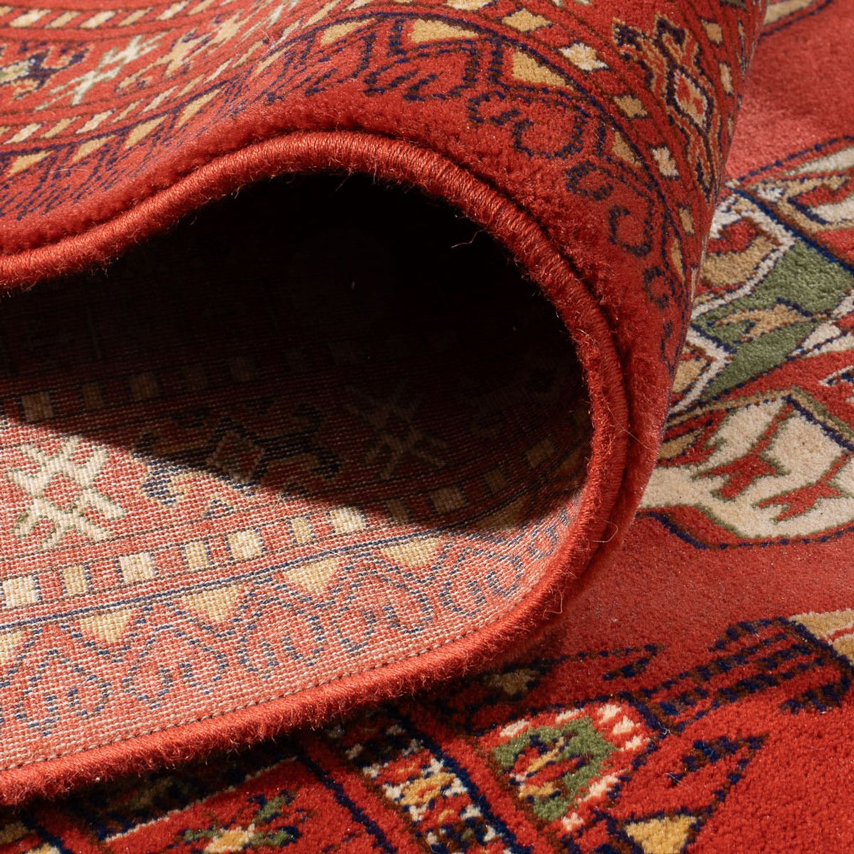 Tapis afghan - Boukhara - 410 x 300 cm - rouge clair