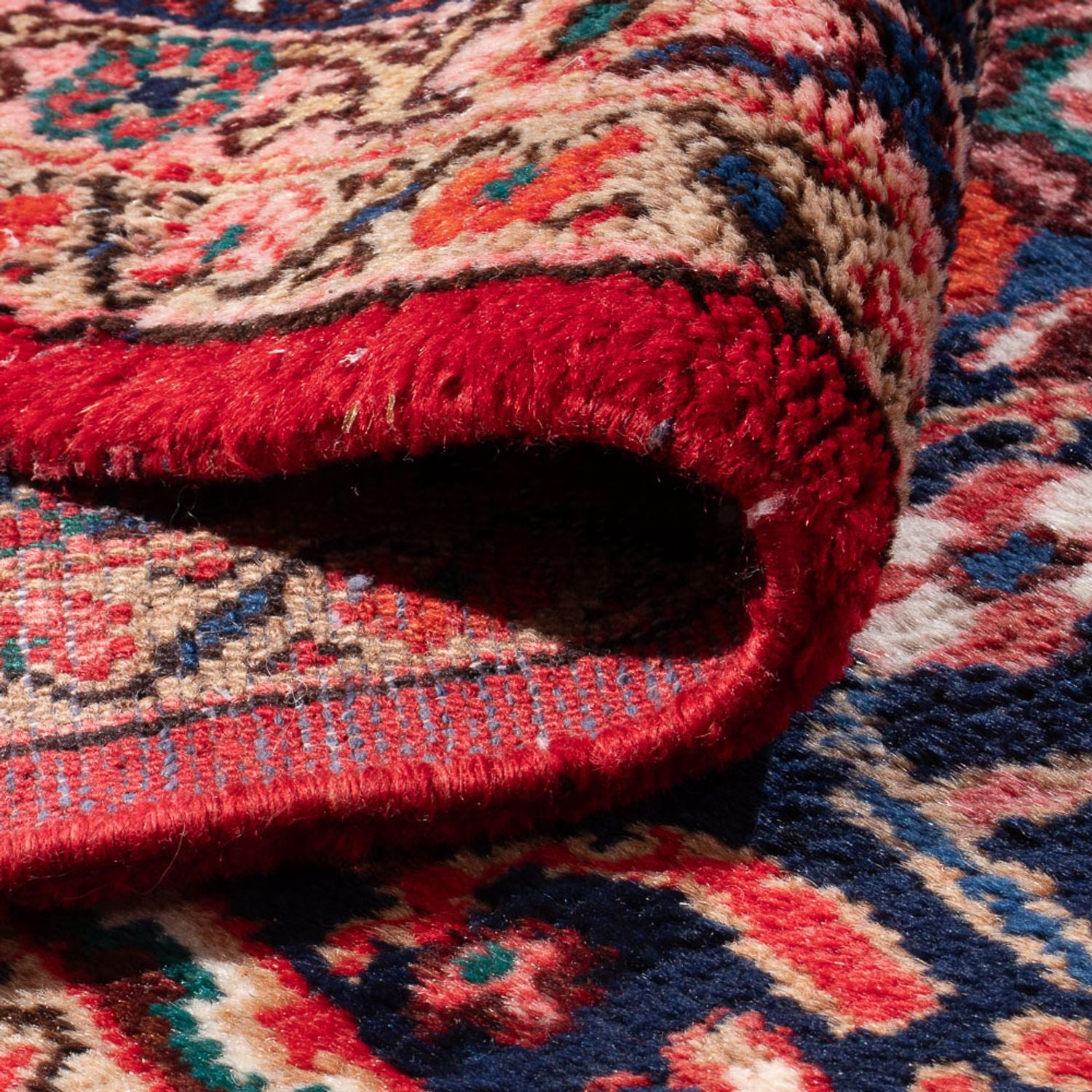 Tapis persan - Nomadic - 300 x 250 cm - rouge foncé