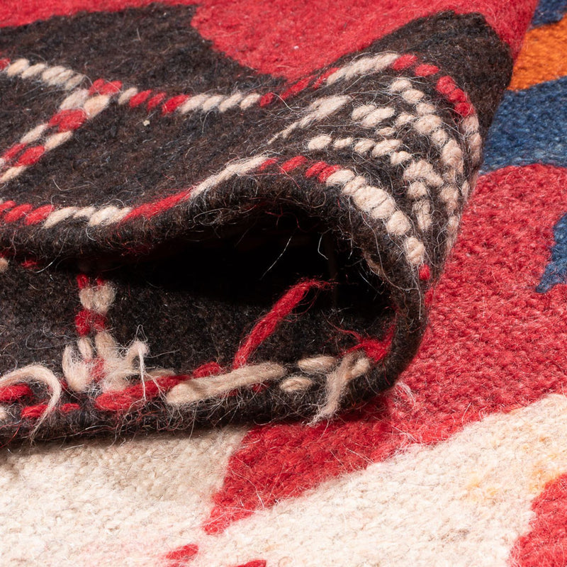 Tapis de couloir Tapis Kelim - Vieux - 430 x 155 cm - rouge