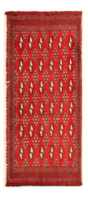 Tapis de couloir Tapis Turkaman - 100 x 50 cm - rouge