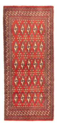 Tapis Turkaman - 130 x 60 cm - rouge clair
