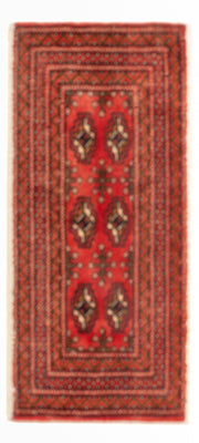 Tapis Turkaman - 100 x 50 cm - rouge foncé