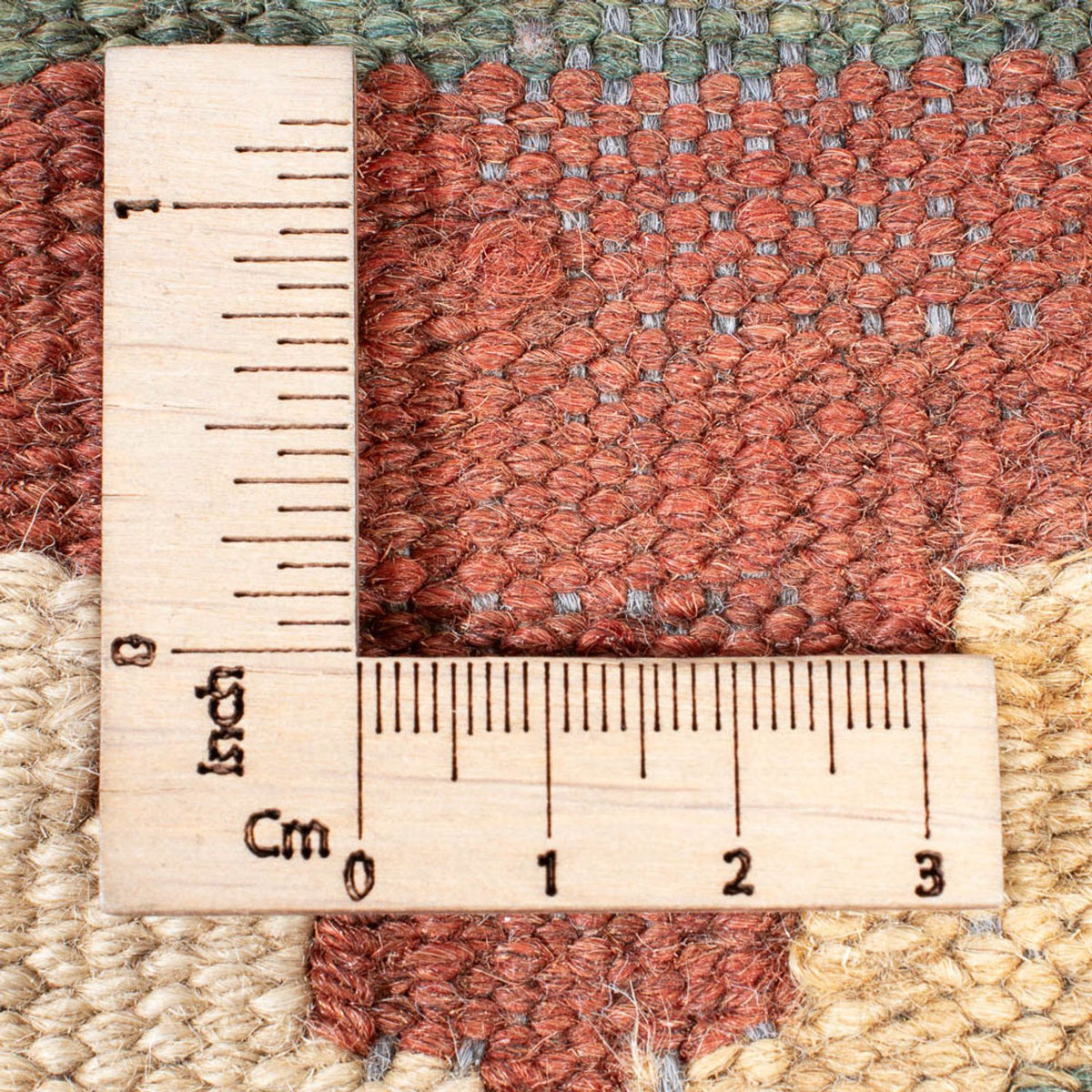 Tapis de couloir Tapis Kelim - Splash - 315 x 95 cm - beige clair