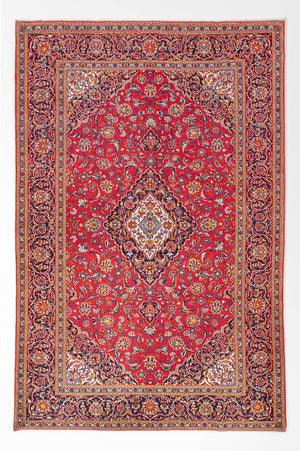 Tapis persan - Keshan - 300 x 218 cm - rouge