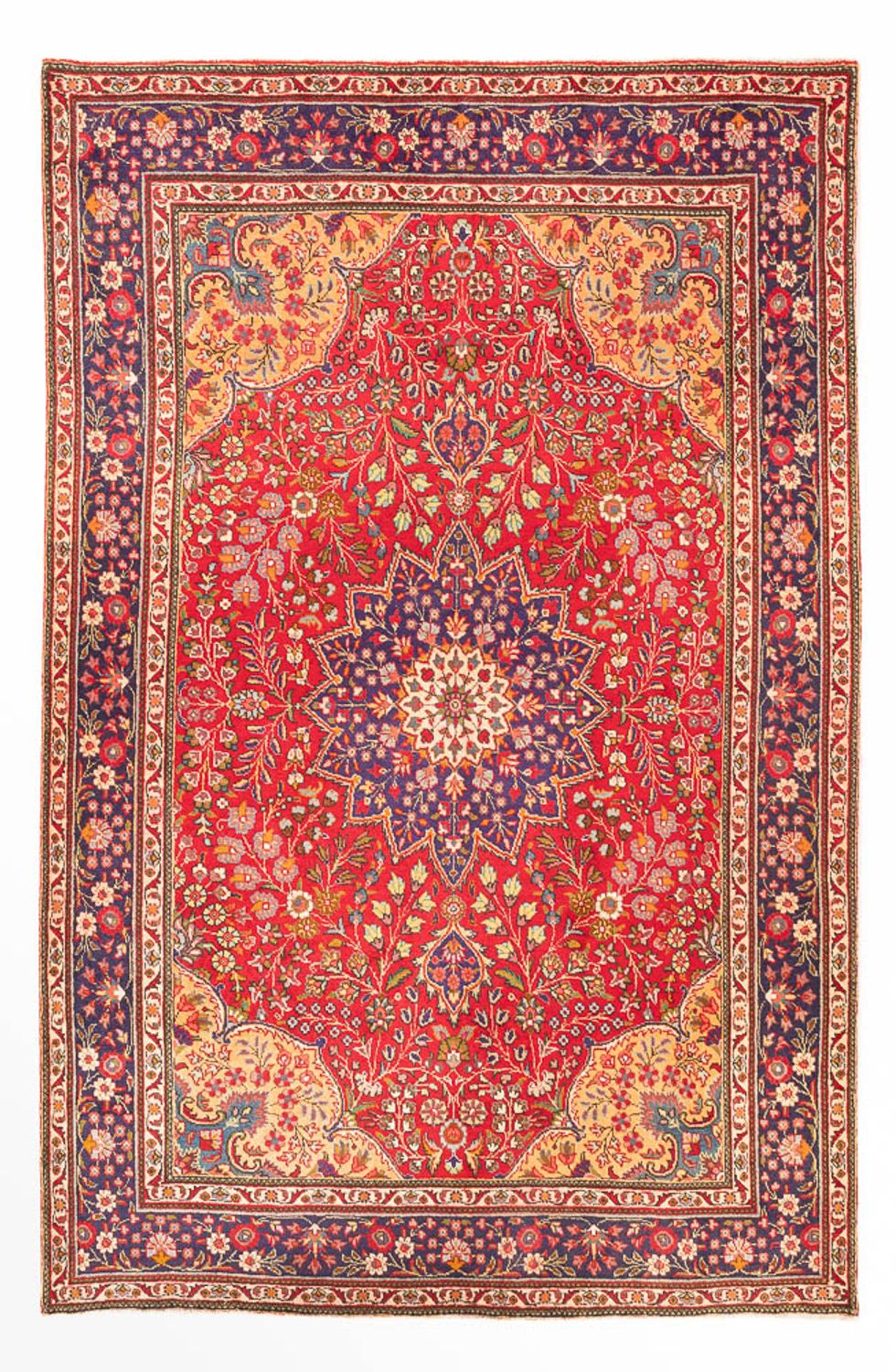 Tapis persan - Tabriz - 295 x 200 cm - rouge