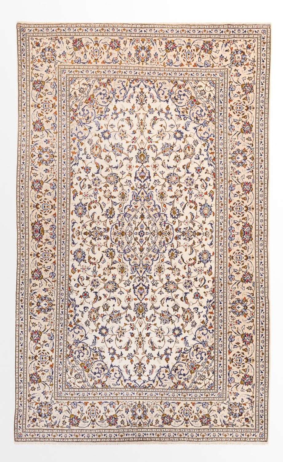 Tapis persan - Keshan - 305 x 200 cm - beige