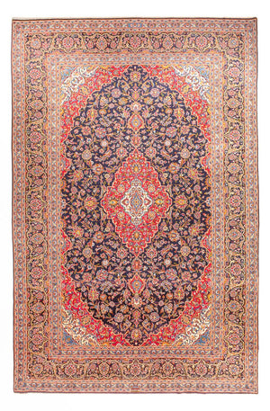 Tapis persan - Keshan - 445 x 310 cm - bleu foncé