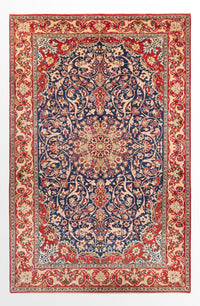 Tapis persan - Classique - 388 x 250 cm - bleu foncé