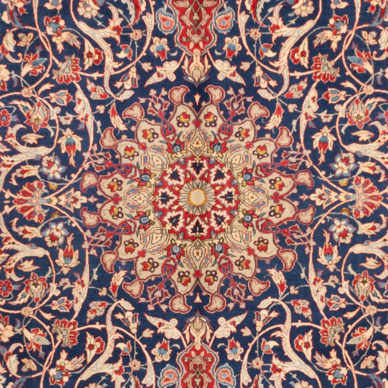 Tapis persan - Classique - 388 x 250 cm - bleu foncé