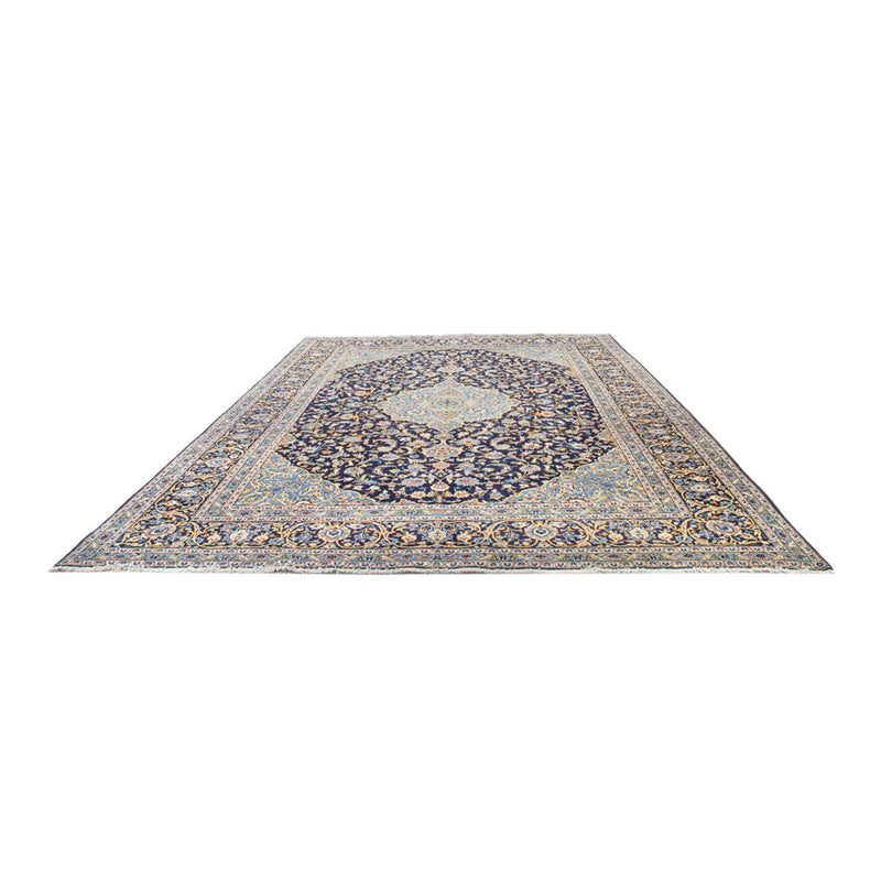 Tapis persan - Keshan carré  - 410 x 395 cm - bleu foncé