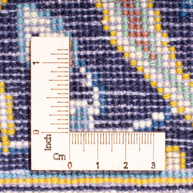 Tapis persan - Keshan carré  - 410 x 395 cm - bleu foncé