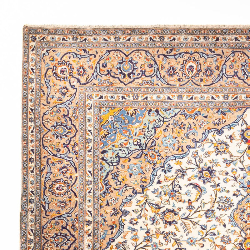 Tapis persan - Keshan - 405 x 302 cm - beige foncé