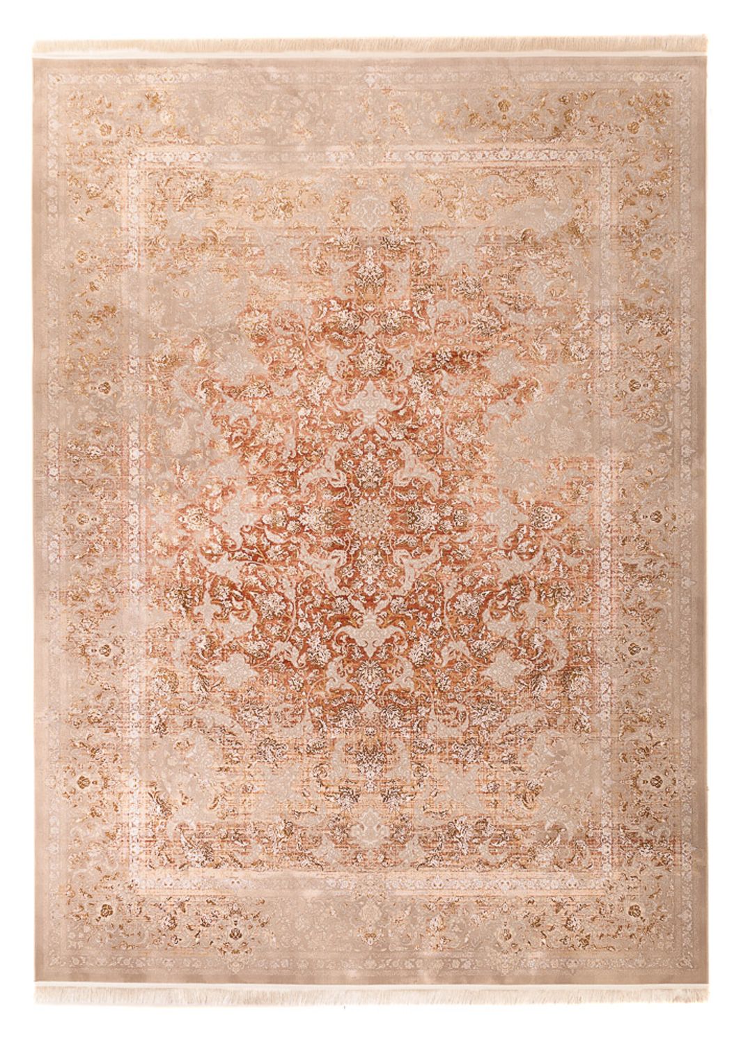 Tapis oriental tissé - 350 x 250 cm - beige foncé