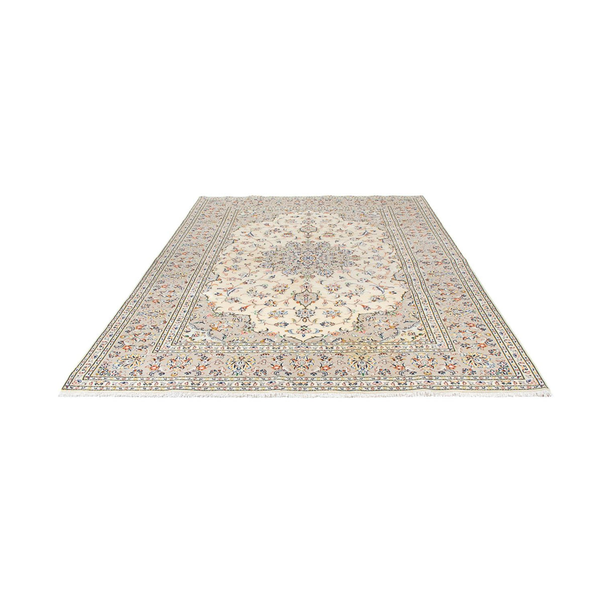 Tapis persan - Keshan - 295 x 194 cm - beige clair