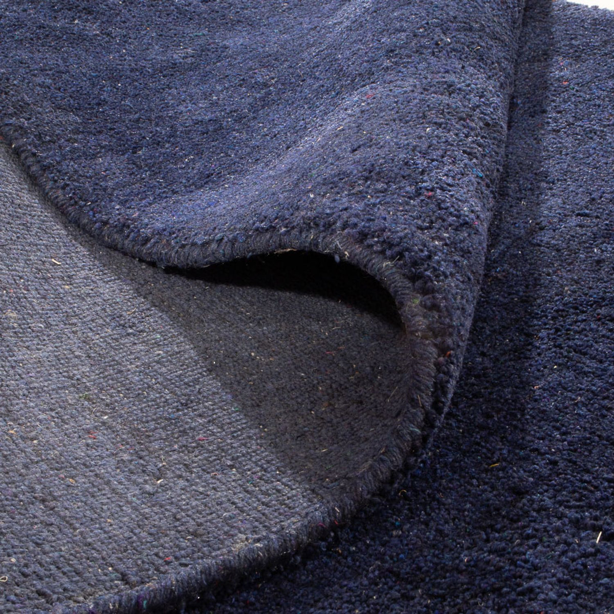 Tapis Gabbeh - Indus - 150 x 90 cm - bleu foncé