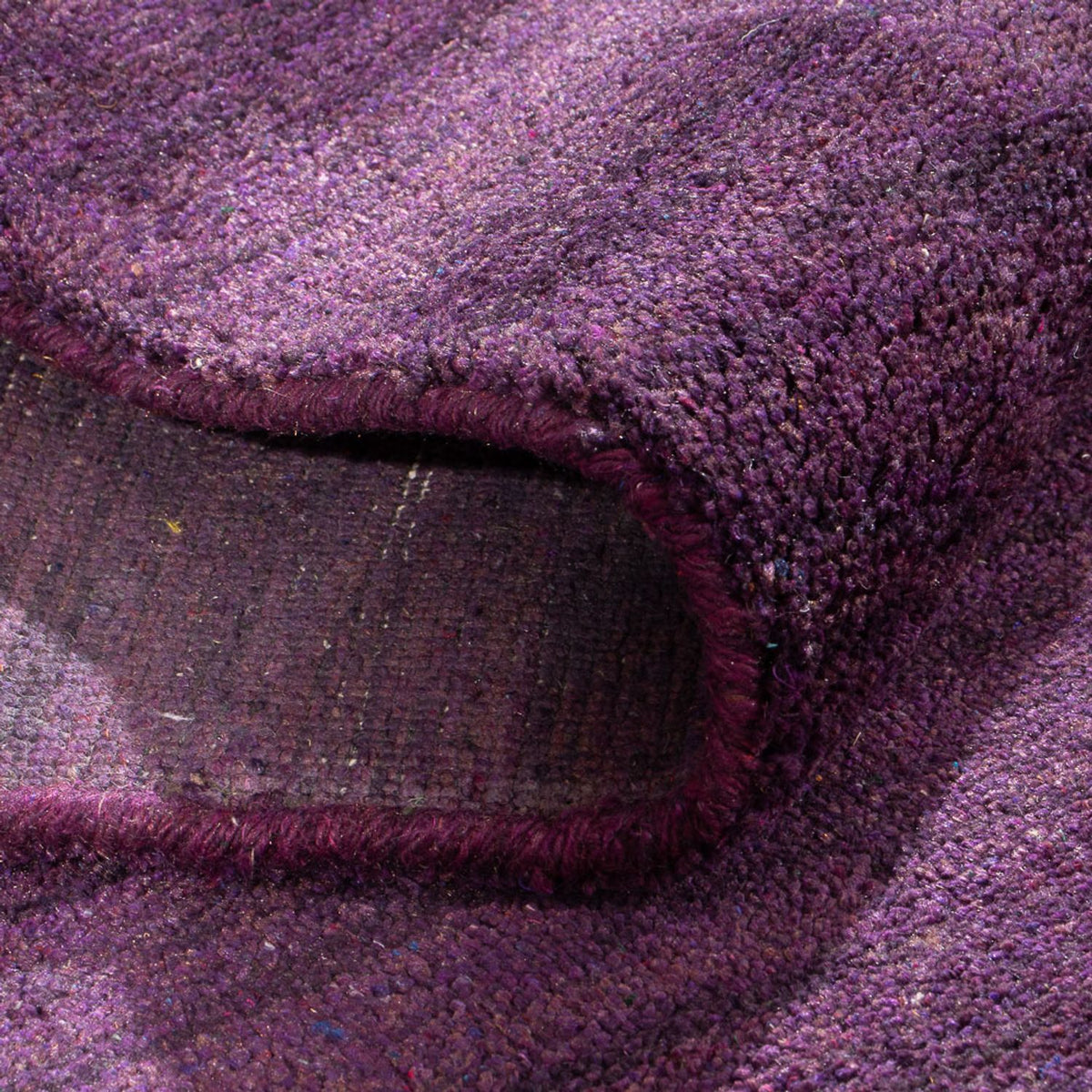 Tapis de couloir Tapis Gabbeh - Indus - 300 x 80 cm - violet