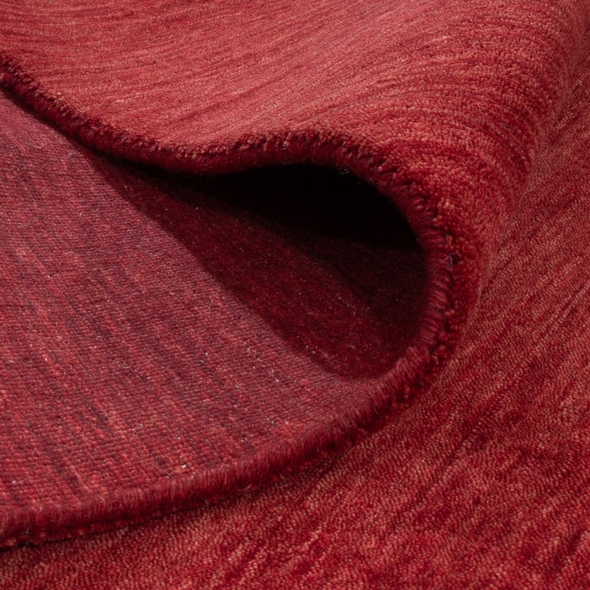 Tapis de couloir Tapis Gabbeh - Indus - 200 x 80 cm - rouge