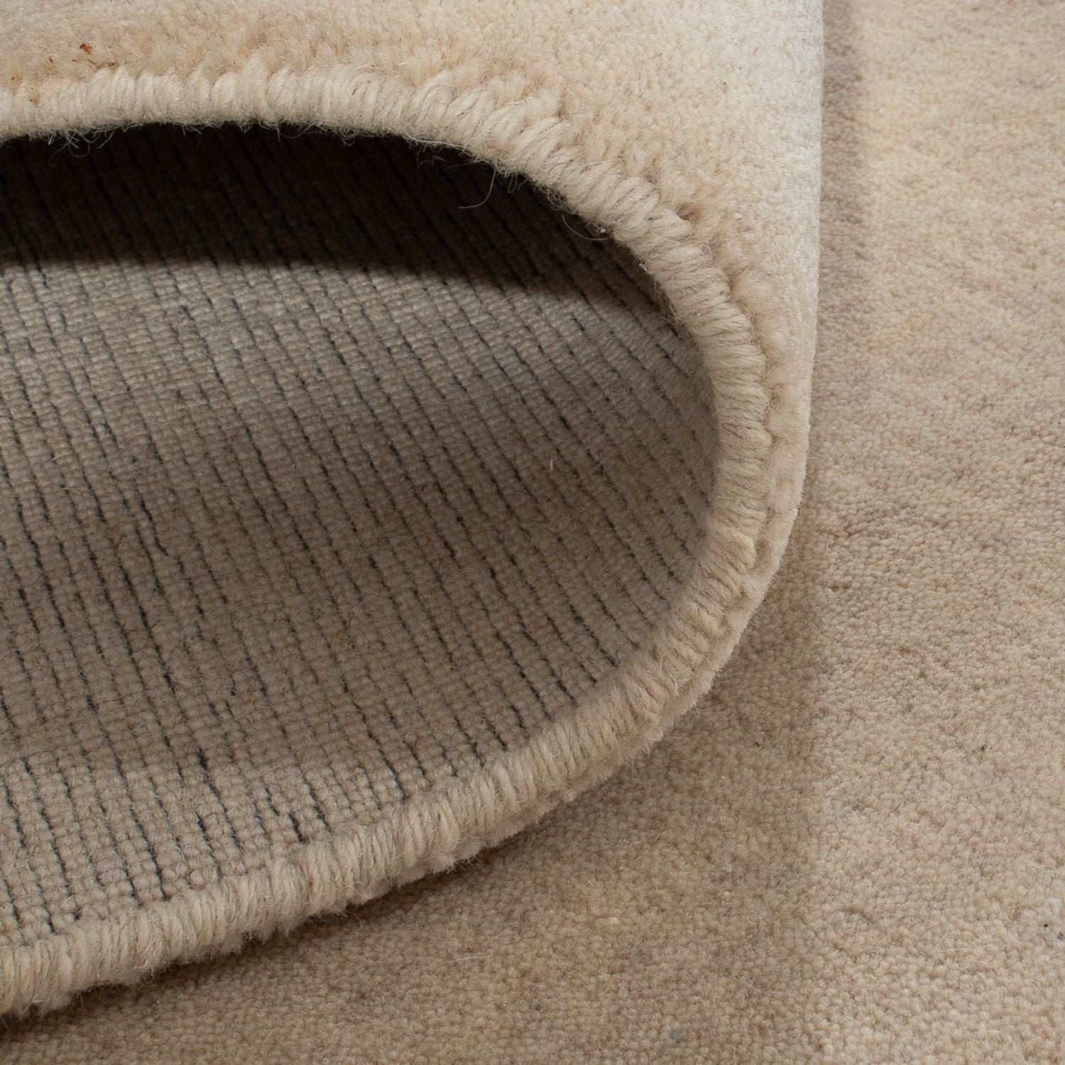 Tapis Gabbeh - Loribaft Indus carré  - 200 x 200 cm - beige