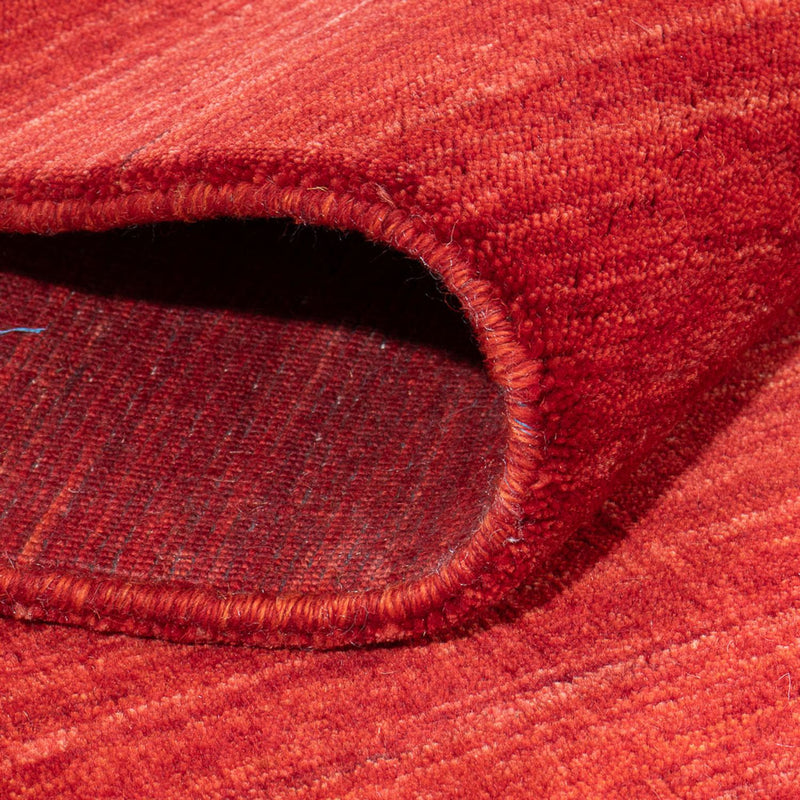 Tapis Gabbeh - Loribaft Indus carré  - 200 x 200 cm - rouge