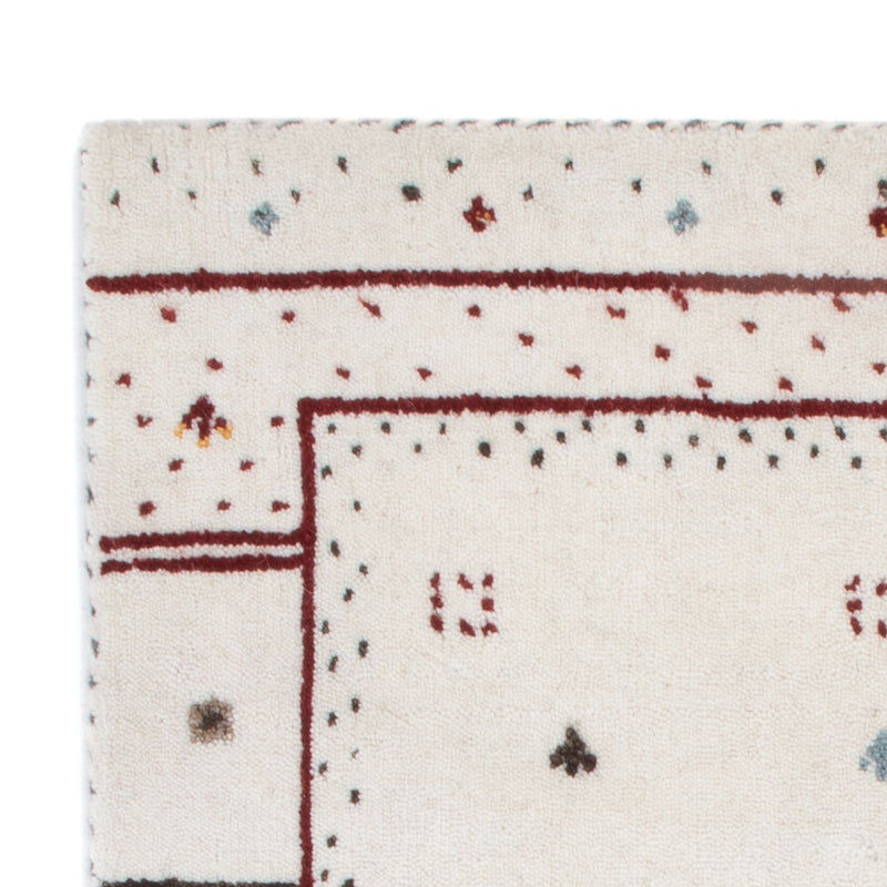 Tapis Gabbeh - Loribaft Softy - 90 x 60 cm - gris clair