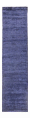Tapis de couloir Tapis Gabbeh - Indus - 300 x 80 cm - bleu