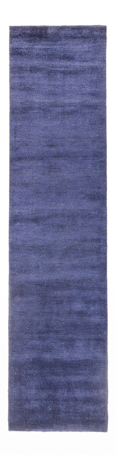 Tapis de couloir Tapis Gabbeh - Indus - 300 x 80 cm - bleu