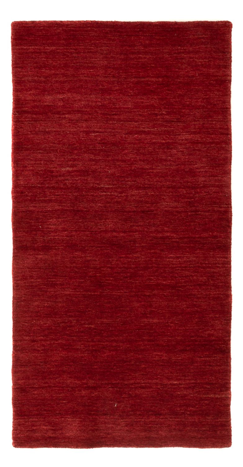 Tapis Gabbeh - Indus - 140 x 70 cm - rouge foncé