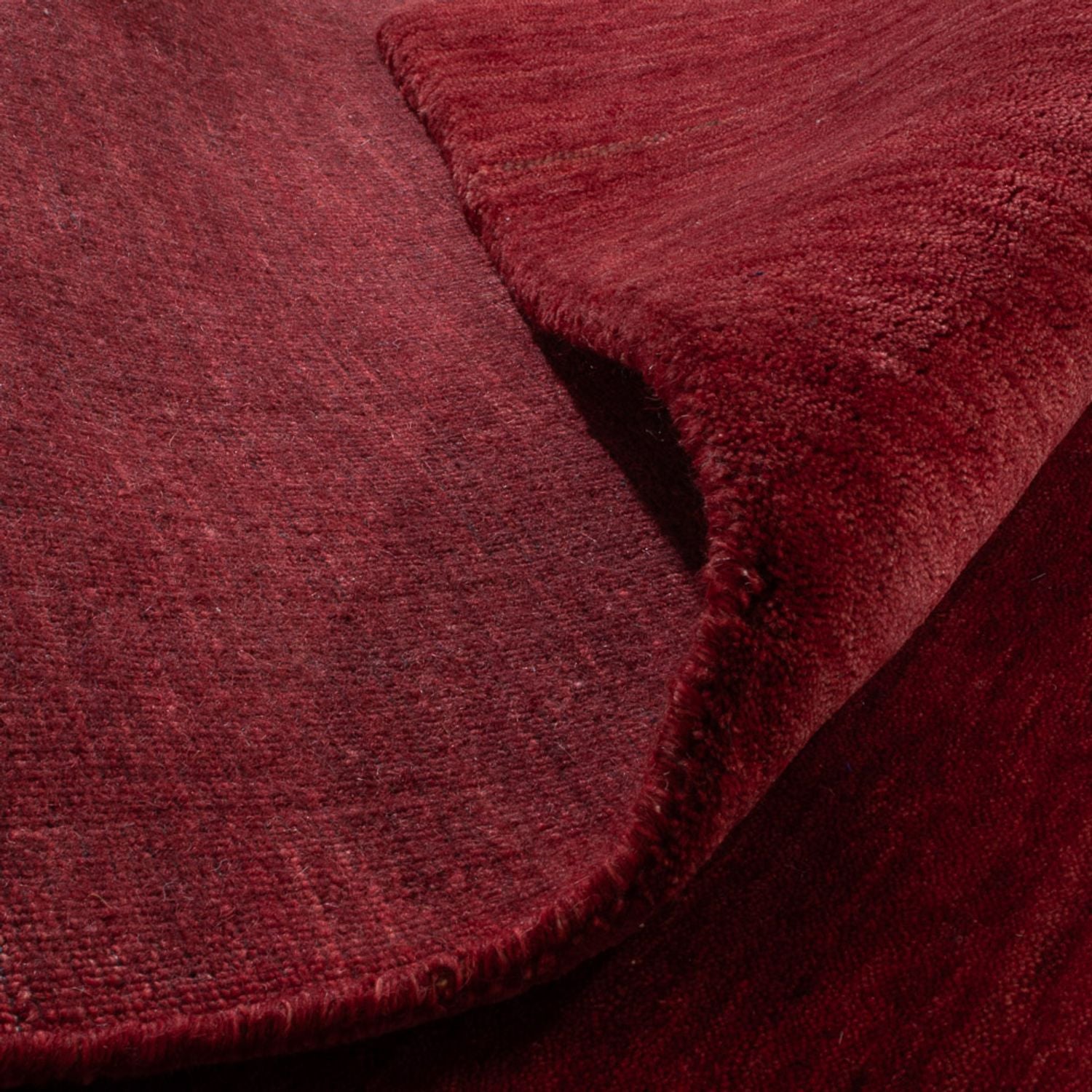 Tapis Gabbeh - Indus - 140 x 70 cm - rouge foncé
