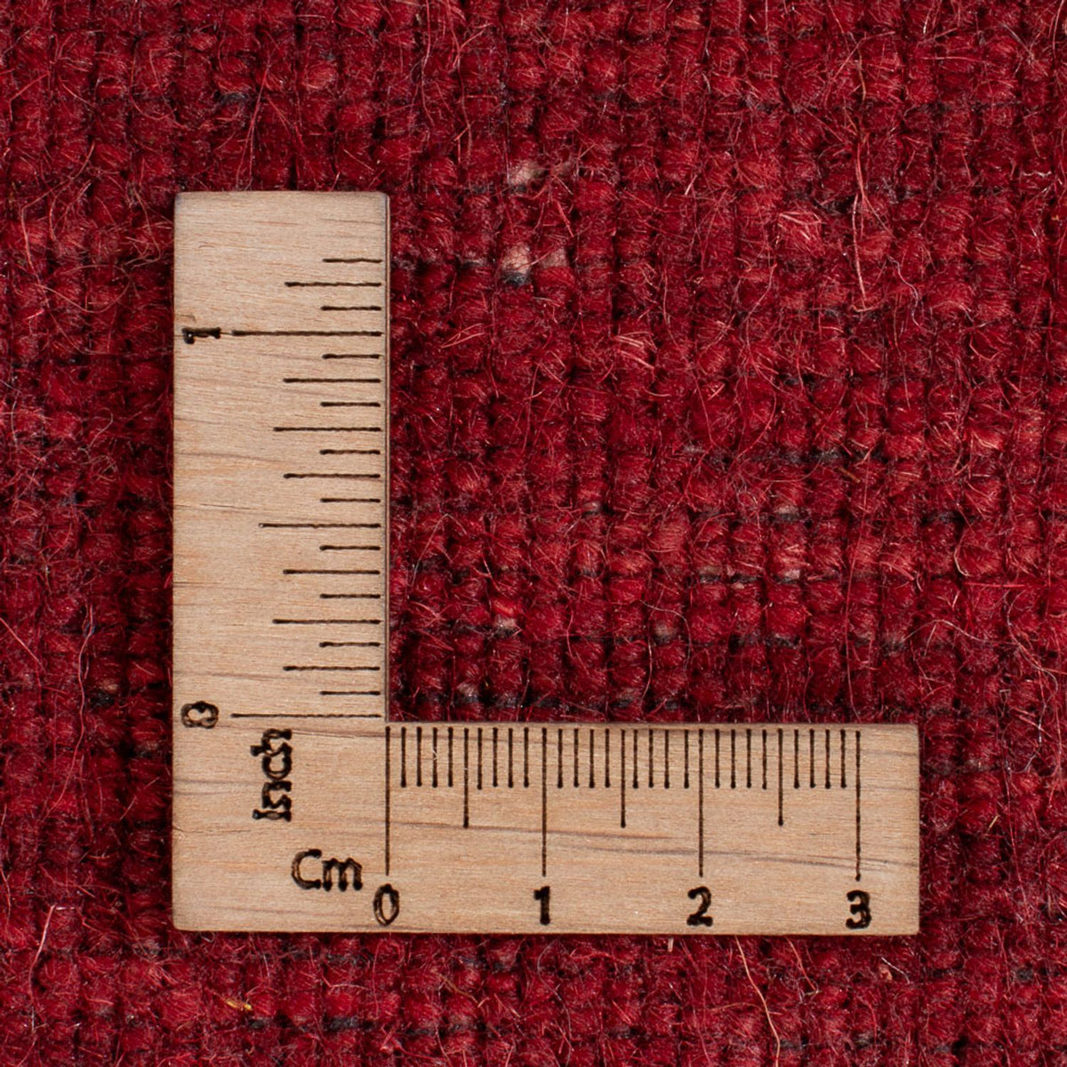 Tapis Gabbeh - Indus - 140 x 70 cm - rouge foncé