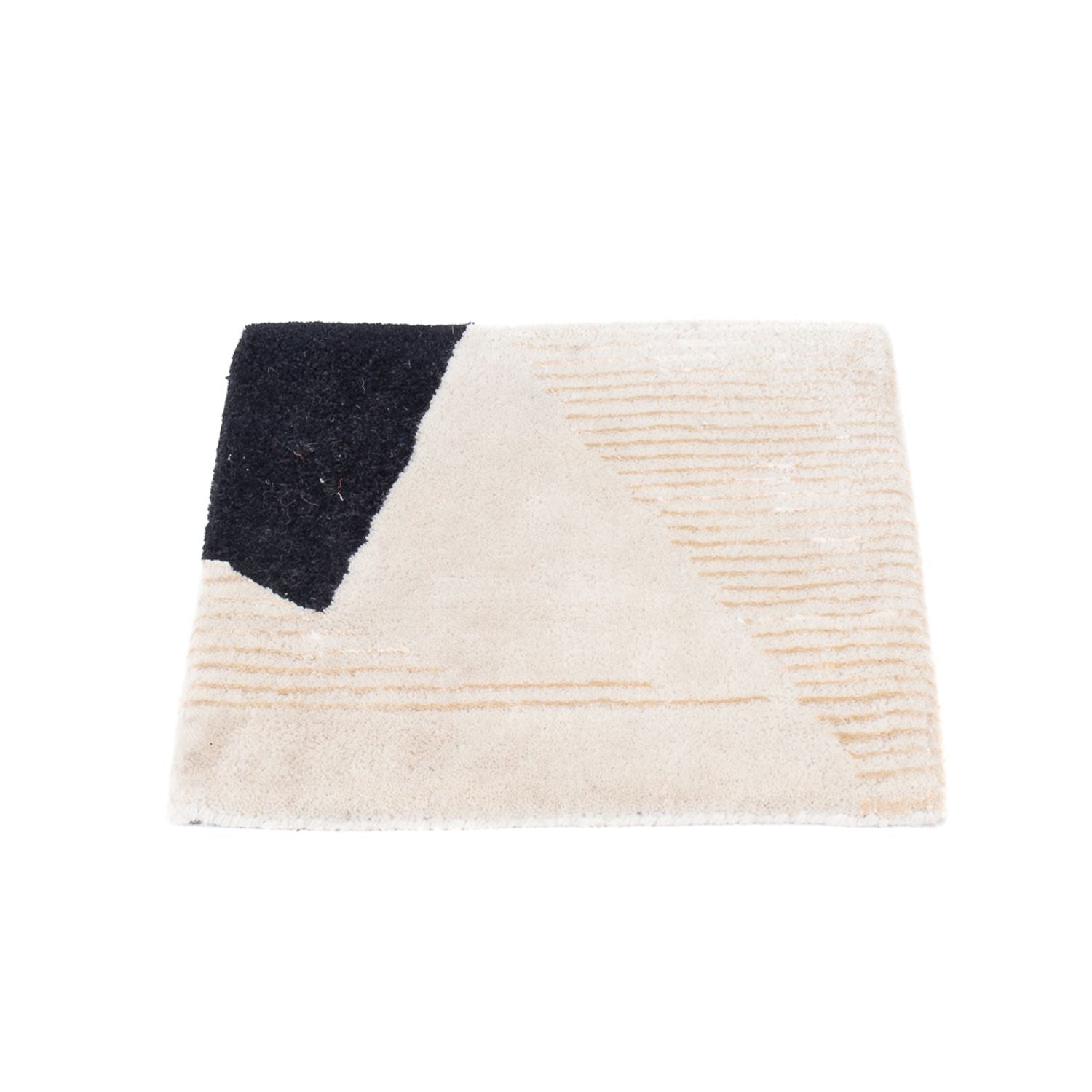Tapis en laine - 40 x 40 cm - multicolore