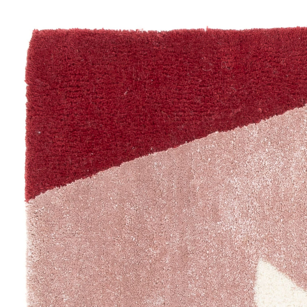 Tapis en laine carré  - 63 x 62 cm - multicolore