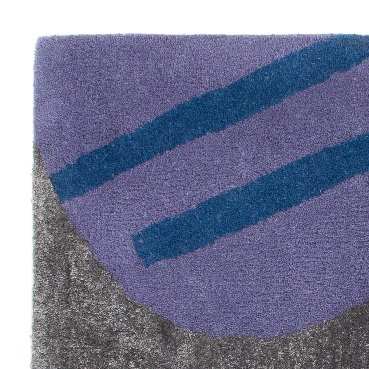 Tapis en laine carré  - 63 x 62 cm - multicolore