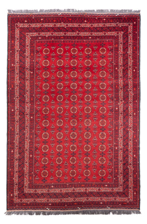Tapis afghan - Boukhara - 278 x 191 cm - rouge