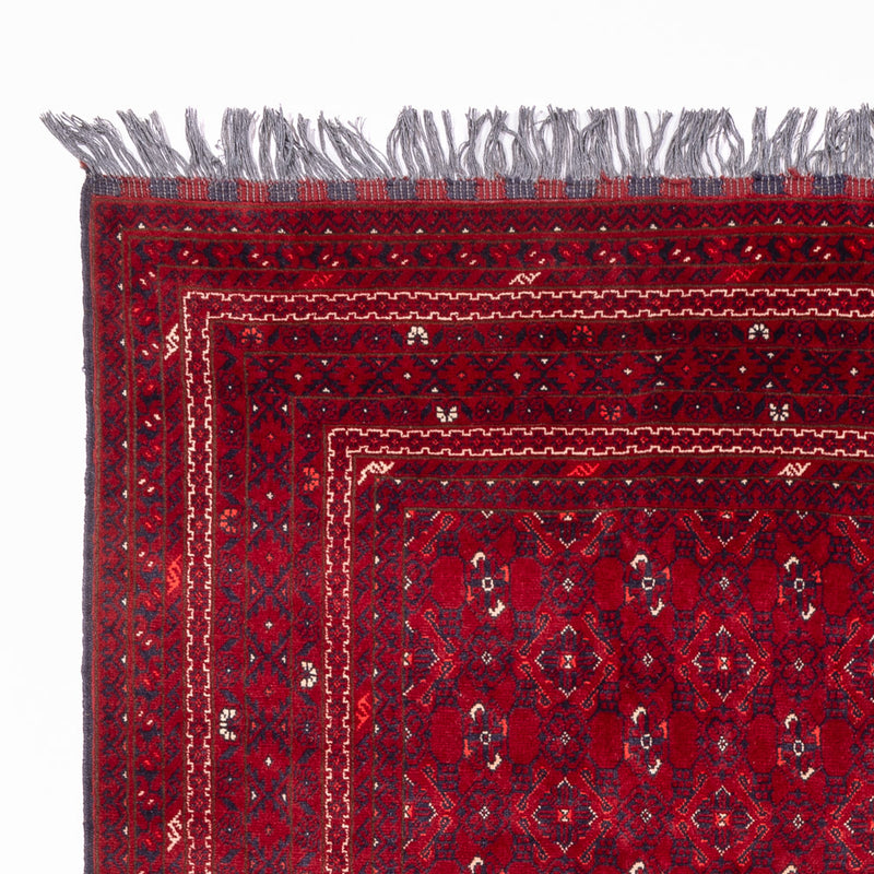 Tapis afghan - Boukhara - 281 x 193 cm - rouge