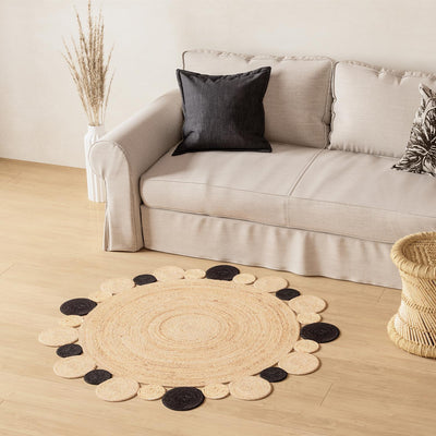Tapis en jute - 200 x 140 cm - naturel