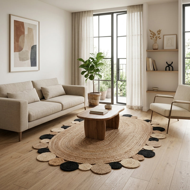 Tapis en jute Tapis Boldo - Tapis en laine