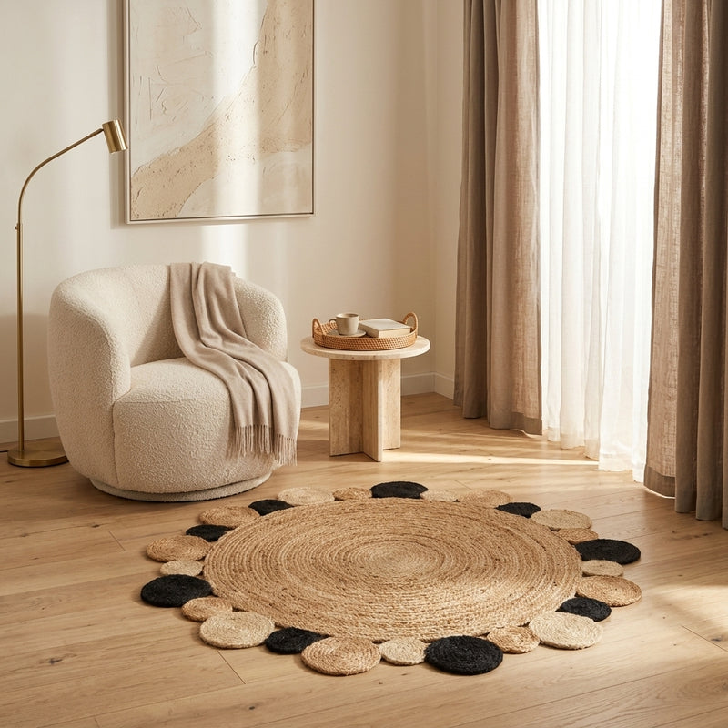 Tapis en jute Tapis Boldo - Tapis en laine