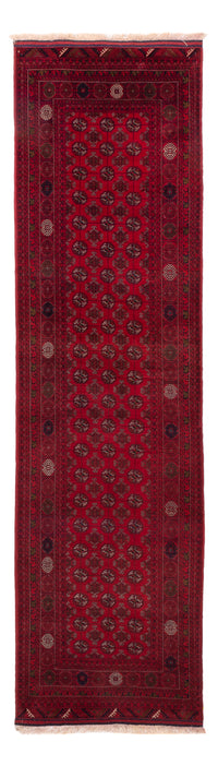 Tapis de couloir Tapis afghan - Boukhara - 296 x 78 cm - rouge