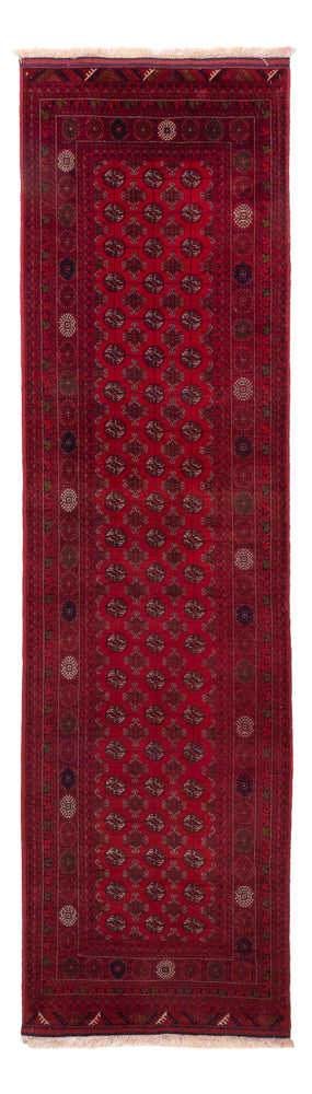 Tapis de couloir Tapis afghan - Boukhara - 296 x 78 cm - rouge