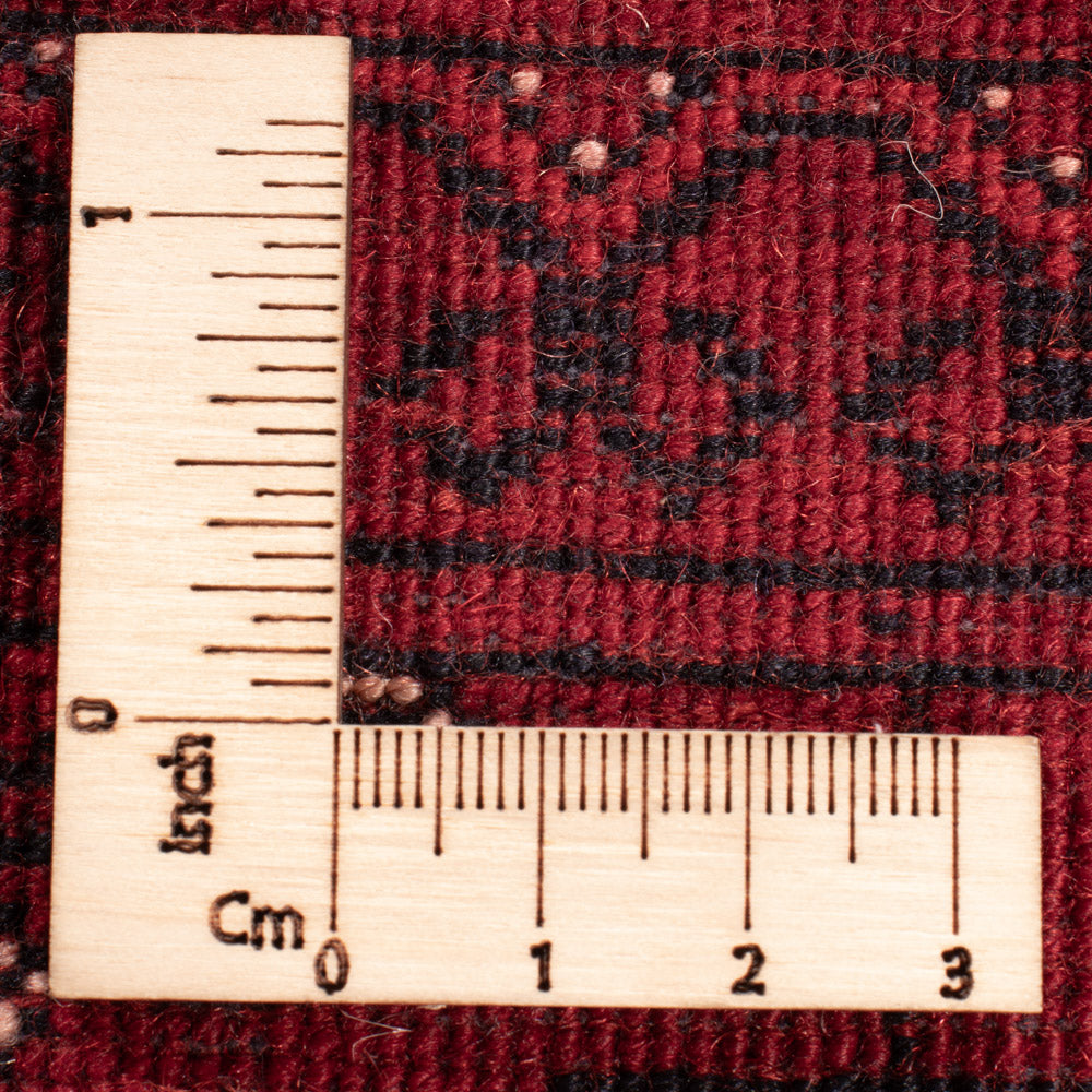 Tapis de couloir Tapis afghan - Boukhara - 296 x 78 cm - rouge