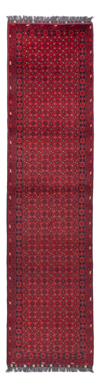 Tapis de couloir Tapis afghan - Boukhara - 332 x 76 cm - rouge
